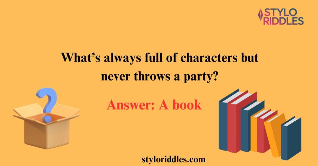 riddles about books