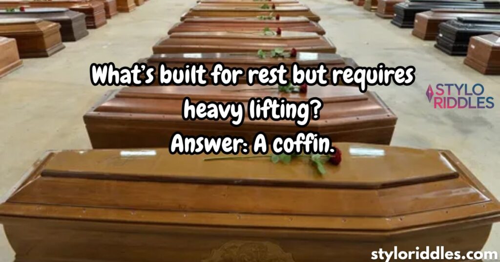 Modern Coffin Riddles for Today’s Thinkers