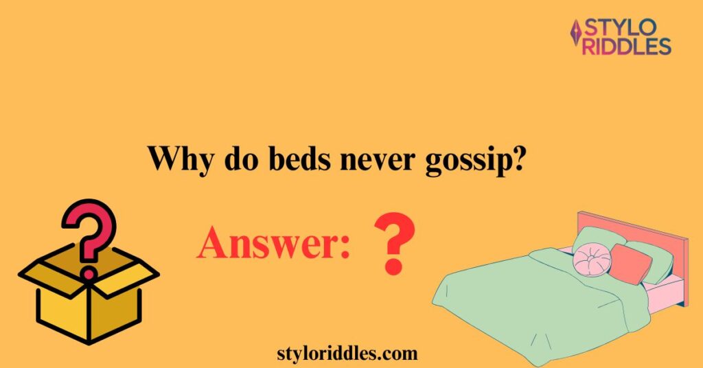 riddle for bed