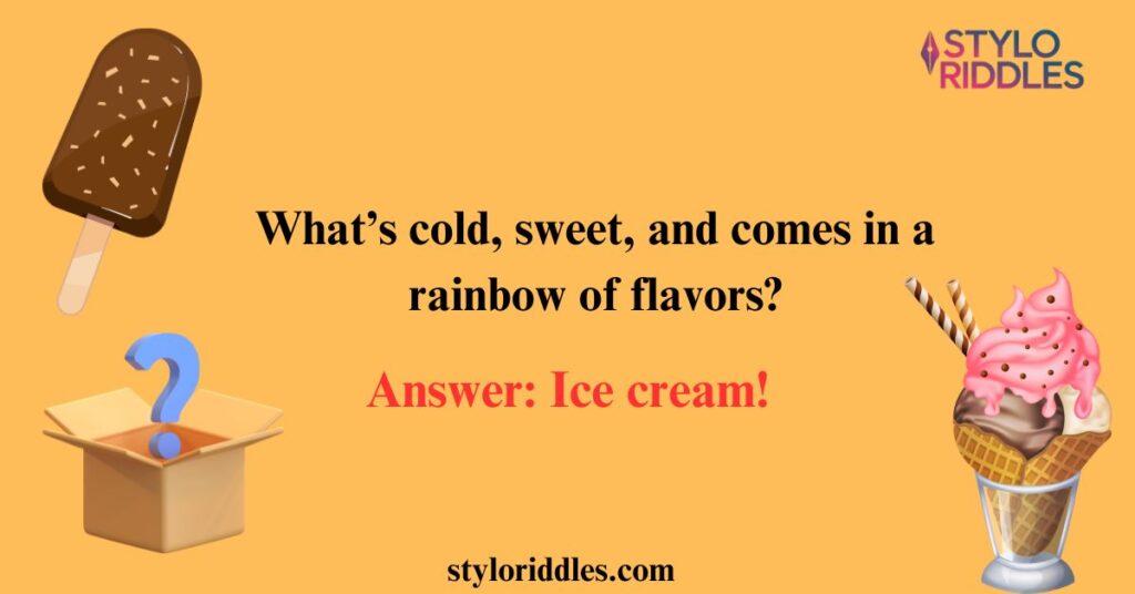 riddles ice cream