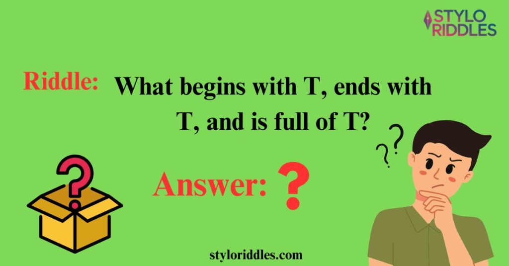 Riddles with a Twist