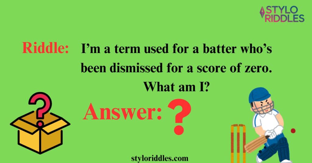 cricket riddles