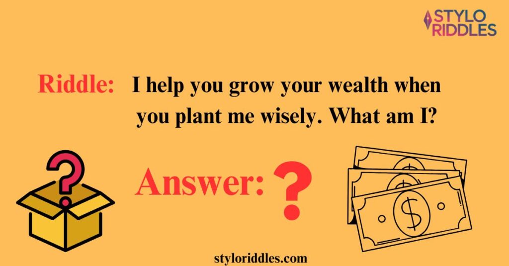 riddles about money