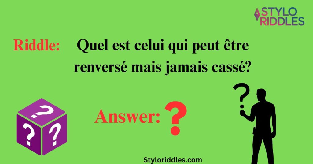 French Riddles Puzzles Designed for Adults