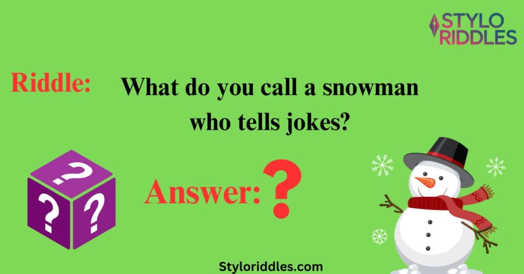 Frosty Fun Snowman-Themed Xmas Riddles