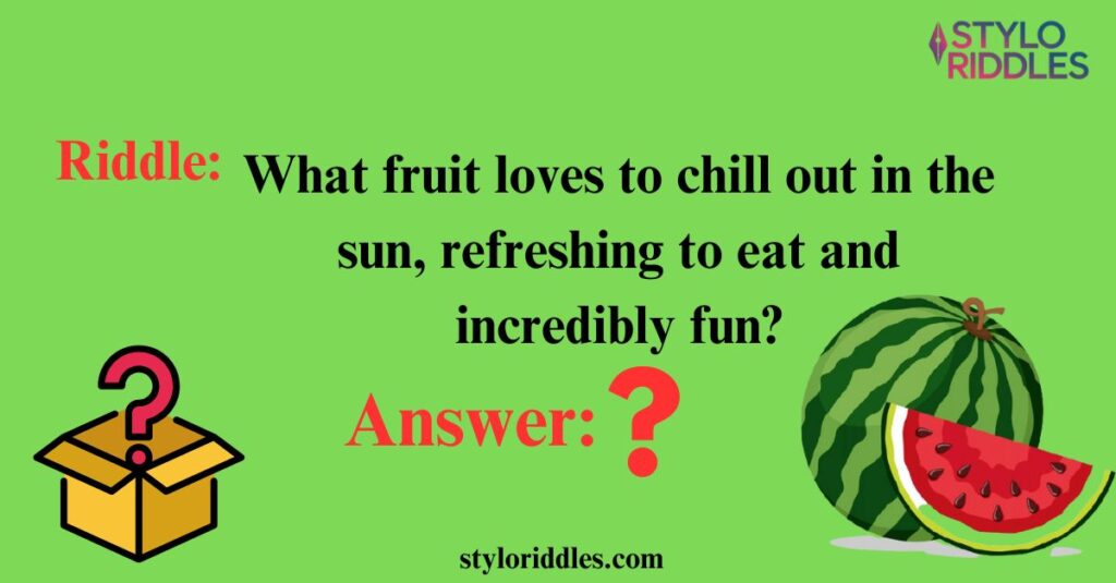 Refreshing Watermelon Brain Teasers Quench Your Thirst for Knowledge