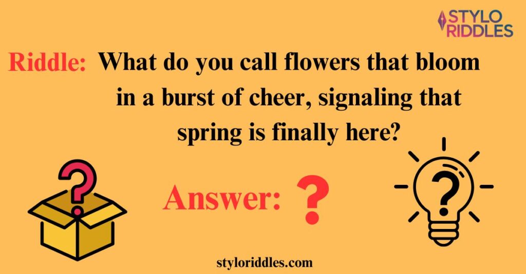 Springtime Delights Riddles That Celebrate the Season