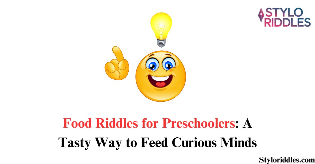 Food Riddles for Preschoolers