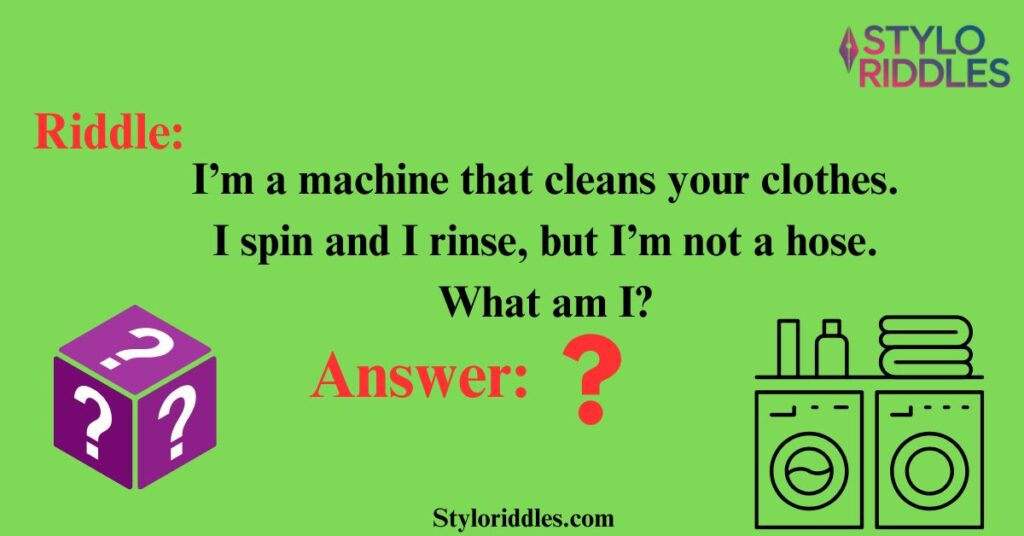 Simple Laundry Room Riddles with Answers for Kids to Enjoy